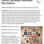 Velimir Zernovski interviews Mira Gakina