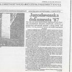 Jugoslovenska dokumenta '87