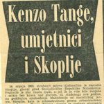 Kenzo Tange, umjetnici i Skoplje