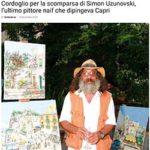 Cordoglio per la scomparsa di Simon Uzunovski, l’ultimo pittore naif che dipingeva Capri